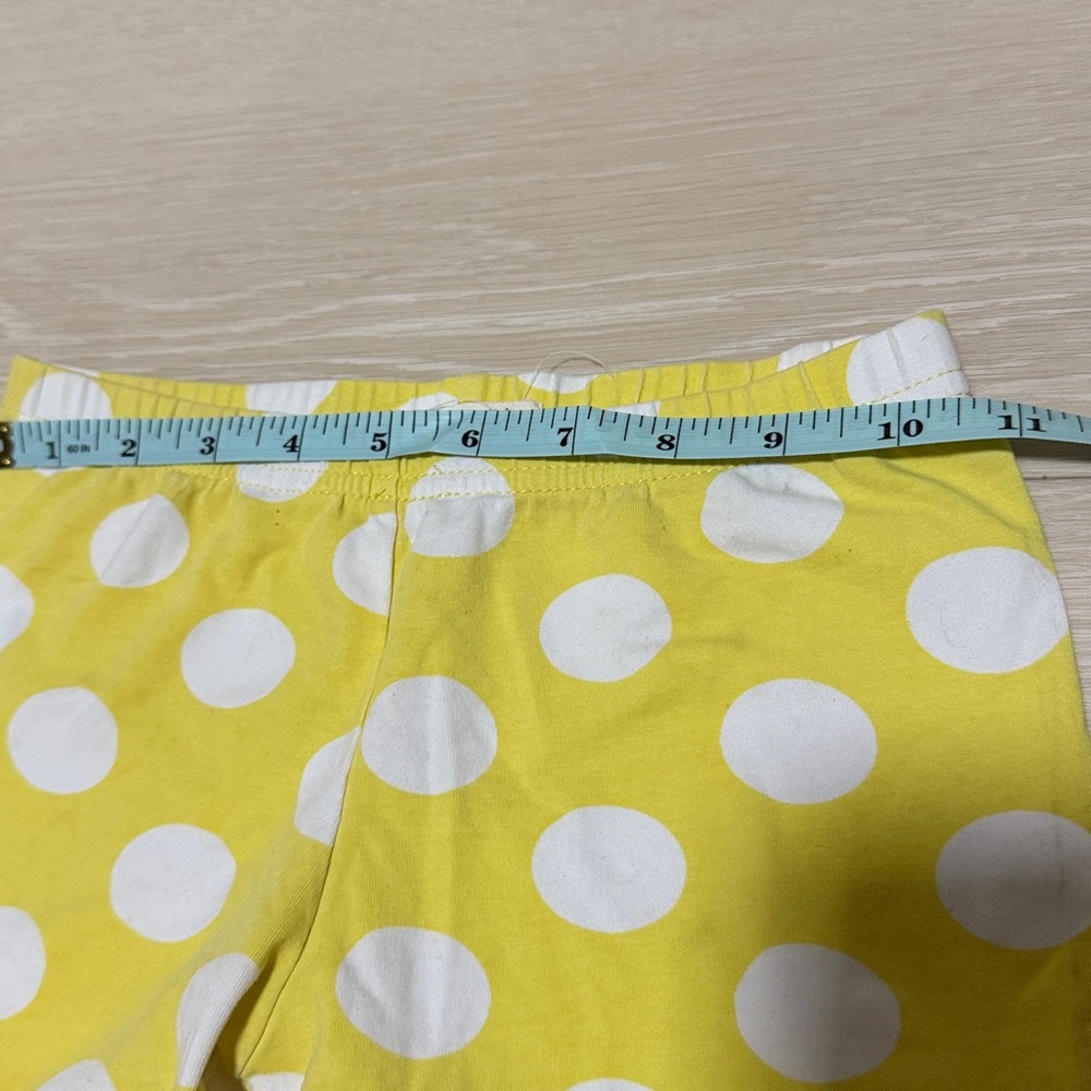 ✨ Sunny Yellow Polka Dot Ruffle Shorts for Kids - Picture 3 of 5